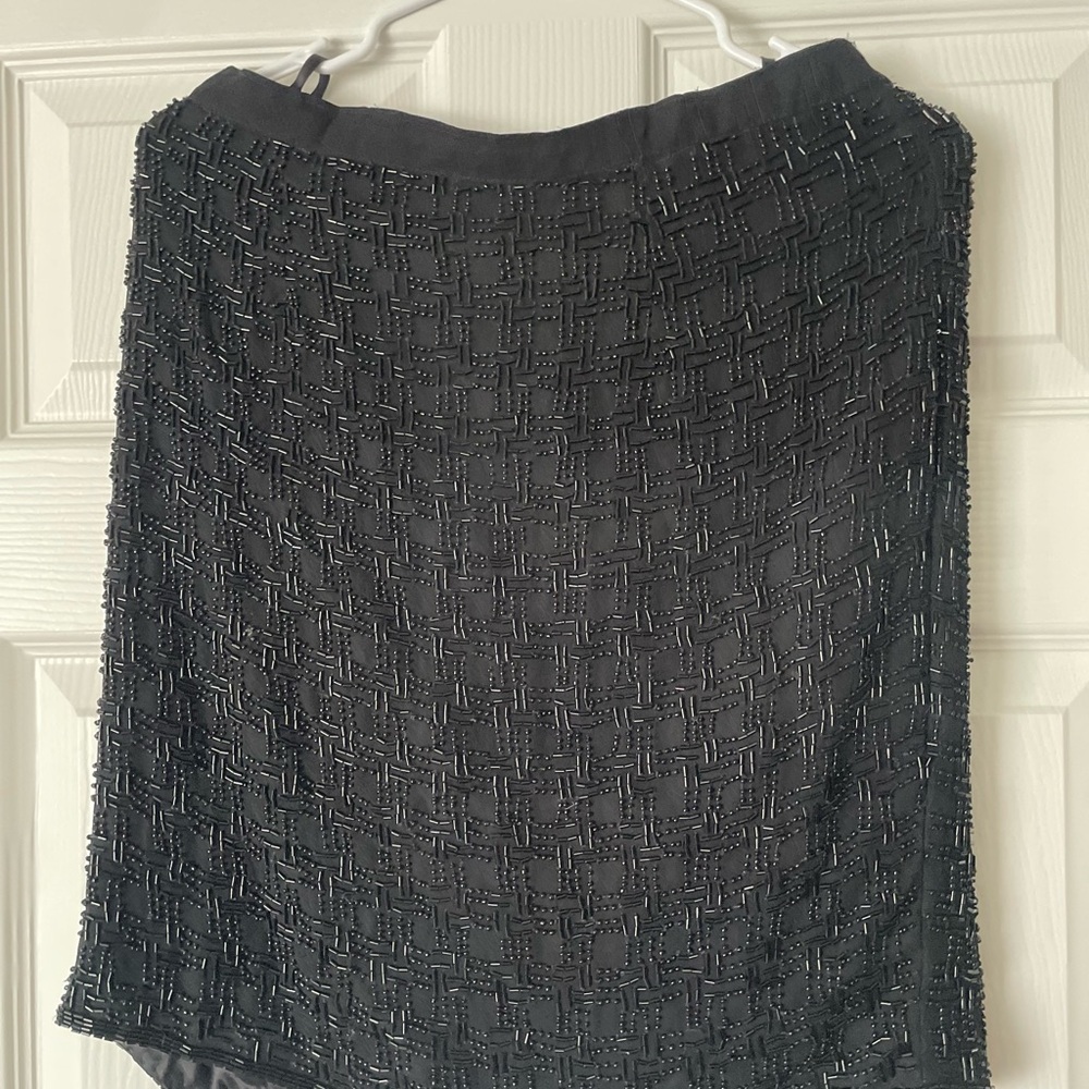 Vintage Black Sequin Skirt